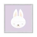 Picture of Purple Bunny _GroupedProduct_Square_Mini_ _GroupedProduct_Square_Framed_Matted_