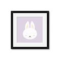 Picture of Purple Bunny _GroupedProduct_Square_Mini_ _GroupedProduct_Square_Framed_Matted_