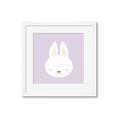 Picture of Purple Bunny _GroupedProduct_Square_Mini_ _GroupedProduct_Square_Framed_Matted_