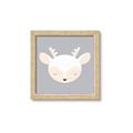 Picture of Gray Deer _GroupedProduct_Square_Mini_ _GroupedProduct_Square_Framed_Matted_