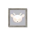 Picture of Gray Deer _GroupedProduct_Square_Mini_ _GroupedProduct_Square_Framed_Matted_