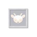 Picture of Gray Deer _GroupedProduct_Square_Mini_ _GroupedProduct_Square_Framed_Matted_