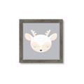 Picture of Gray Deer _GroupedProduct_Square_Mini_ _GroupedProduct_Square_Framed_Matted_