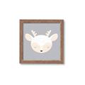 Picture of Gray Deer _GroupedProduct_Square_Mini_ _GroupedProduct_Square_Framed_Matted_