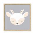Picture of Gray Deer _GroupedProduct_Square_Mini_ _GroupedProduct_Square_Framed_Matted_