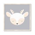 Picture of Gray Deer _GroupedProduct_Square_Mini_ _GroupedProduct_Square_Framed_Matted_