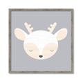 Picture of Gray Deer _GroupedProduct_Square_Mini_ _GroupedProduct_Square_Framed_Matted_