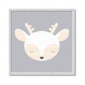 Picture of Gray Deer _GroupedProduct_Square_Mini_ _GroupedProduct_Square_Framed_Matted_