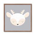 Picture of Gray Deer _GroupedProduct_Square_Mini_ _GroupedProduct_Square_Framed_Matted_