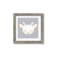 Picture of Gray Deer _GroupedProduct_Square_Mini_ _GroupedProduct_Square_Framed_Matted_