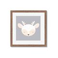 Picture of Gray Deer _GroupedProduct_Square_Mini_ _GroupedProduct_Square_Framed_Matted_