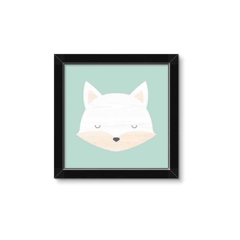 Picture of Green Fox _GroupedProduct_Square_Mini_ _GroupedProduct_Square_Framed_Matted_