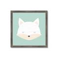 Picture of Green Fox _GroupedProduct_Square_Mini_ _GroupedProduct_Square_Framed_Matted_