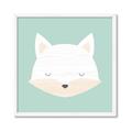 Picture of Green Fox _GroupedProduct_Square_Mini_ _GroupedProduct_Square_Framed_Matted_