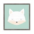 Picture of Green Fox _GroupedProduct_Square_Mini_ _GroupedProduct_Square_Framed_Matted_