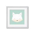 Picture of Green Fox _GroupedProduct_Square_Mini_ _GroupedProduct_Square_Framed_Matted_