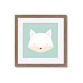 Picture of Green Fox _GroupedProduct_Square_Mini_ _GroupedProduct_Square_Framed_Matted_