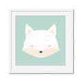 Picture of Green Fox _GroupedProduct_Square_Mini_ _GroupedProduct_Square_Framed_Matted_