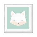 Picture of Green Fox _GroupedProduct_Square_Mini_ _GroupedProduct_Square_Framed_Matted_