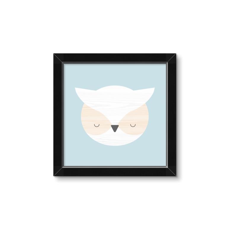Picture of Teal Owl _GroupedProduct_Square_Mini_ _GroupedProduct_Square_Framed_Matted_