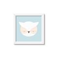 Picture of Teal Owl _GroupedProduct_Square_Mini_ _GroupedProduct_Square_Framed_Matted_