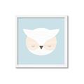 Picture of Teal Owl _GroupedProduct_Square_Mini_ _GroupedProduct_Square_Framed_Matted_
