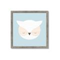 Picture of Teal Owl _GroupedProduct_Square_Mini_ _GroupedProduct_Square_Framed_Matted_