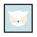 Picture of Teal Owl _GroupedProduct_Square_Mini_ _GroupedProduct_Square_Framed_Matted_