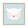 Picture of Teal Owl _GroupedProduct_Square_Mini_ _GroupedProduct_Square_Framed_Matted_