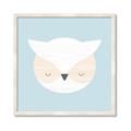 Picture of Teal Owl _GroupedProduct_Square_Mini_ _GroupedProduct_Square_Framed_Matted_