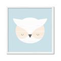 Picture of Teal Owl _GroupedProduct_Square_Mini_ _GroupedProduct_Square_Framed_Matted_