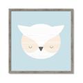 Picture of Teal Owl _GroupedProduct_Square_Mini_ _GroupedProduct_Square_Framed_Matted_