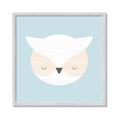 Picture of Teal Owl _GroupedProduct_Square_Mini_ _GroupedProduct_Square_Framed_Matted_