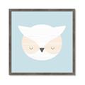 Picture of Teal Owl _GroupedProduct_Square_Mini_ _GroupedProduct_Square_Framed_Matted_