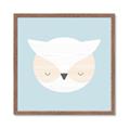 Picture of Teal Owl _GroupedProduct_Square_Mini_ _GroupedProduct_Square_Framed_Matted_