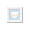 Picture of Teal Owl _GroupedProduct_Square_Mini_ _GroupedProduct_Square_Framed_Matted_