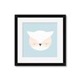 Picture of Teal Owl _GroupedProduct_Square_Mini_ _GroupedProduct_Square_Framed_Matted_
