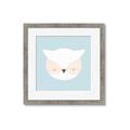 Picture of Teal Owl _GroupedProduct_Square_Mini_ _GroupedProduct_Square_Framed_Matted_