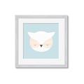 Picture of Teal Owl _GroupedProduct_Square_Mini_ _GroupedProduct_Square_Framed_Matted_