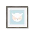 Picture of Teal Owl _GroupedProduct_Square_Mini_ _GroupedProduct_Square_Framed_Matted_