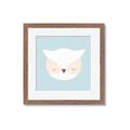 Picture of Teal Owl _GroupedProduct_Square_Mini_ _GroupedProduct_Square_Framed_Matted_