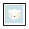 Picture of Teal Owl _GroupedProduct_Square_Mini_ _GroupedProduct_Square_Framed_Matted_