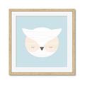 Picture of Teal Owl _GroupedProduct_Square_Mini_ _GroupedProduct_Square_Framed_Matted_