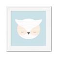 Picture of Teal Owl _GroupedProduct_Square_Mini_ _GroupedProduct_Square_Framed_Matted_