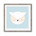 Picture of Teal Owl _GroupedProduct_Square_Mini_ _GroupedProduct_Square_Framed_Matted_