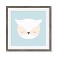 Picture of Teal Owl _GroupedProduct_Square_Mini_ _GroupedProduct_Square_Framed_Matted_