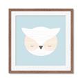 Picture of Teal Owl _GroupedProduct_Square_Mini_ _GroupedProduct_Square_Framed_Matted_