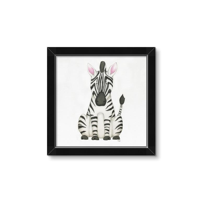 Picture of Nursery Zebra _GroupedProduct_Square_Mini_ _GroupedProduct_Square_Framed_Matted_