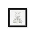 Picture of Nursery Hippo _GroupedProduct_Square_Mini_ _GroupedProduct_Square_Framed_Matted_