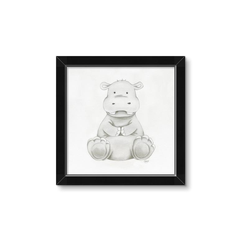 Picture of Nursery Hippo _GroupedProduct_Square_Mini_ _GroupedProduct_Square_Framed_Matted_